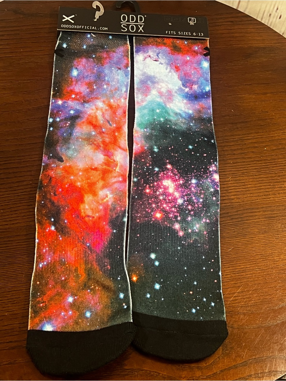 Odd Sox Men's Galaxy Crew Socks - Multicolor 6-13